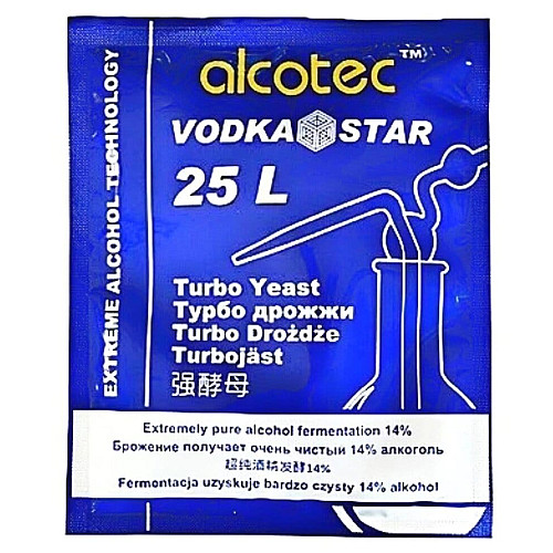 Турбо дріжджі Alcotec vodka star, 66г