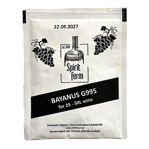 Дріжджі Spirit ferm BAYANUS G995 10G винні