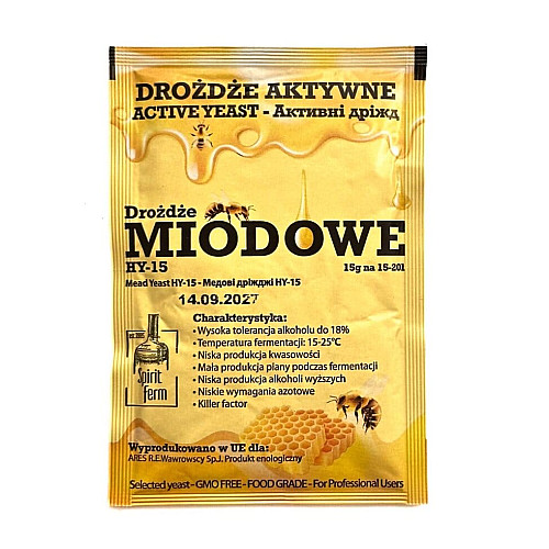 Дріжджі Spirit ferm MIODOWE HY-15 15G