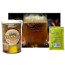 Готовий пивний набір на 23л (Екстракт солодовий Muntos Premium Pilsner 1,5 кг + Дріжджі ПИВНІ Fermentis S-33, 11,5 g)