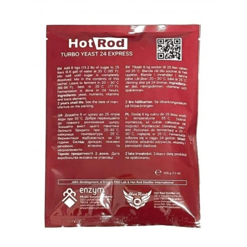 Турбо дріжджі Hot Rod 24 Express на 25 л (205 г)