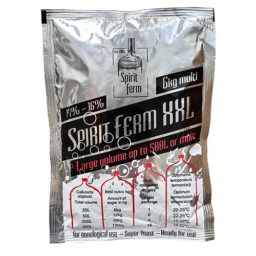 Дріжджі Spirit ferm XXL (75G), 6kg