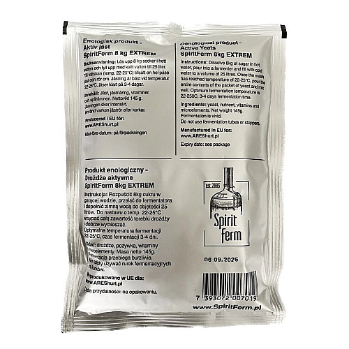 Дріжджі Spirit ferm Extreme 8 kg