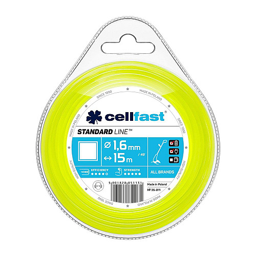 Ліска косильна Cellfast квадрат 1.6x15м