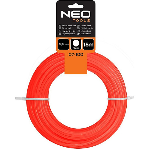Ліска косильна Neo Tools 1.6мм 15м