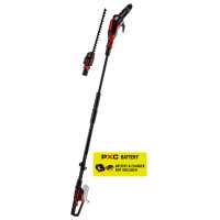 Кущоріз-висоторіз телескопічний акумуляторний Einhell Professional GP-LC 18/20 Li T BL + GP-HH 18/50 Li T BL 18В - набір з 2 насадок: кущоріз 550мм і пилка 200мм 5.93кг без АКБ та ЗП