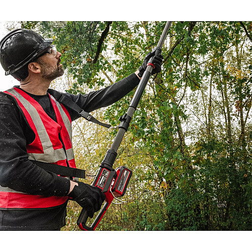 Висоторіз ланцюговий акумуляторний Einhell Professional GP-LC 18/20 Li T BL-Solo 18В шина 20см 7м/с штанга 174-250см 3.73кг без АКБ та ЗП