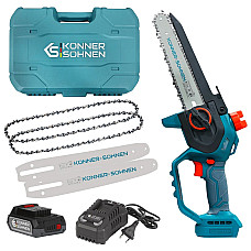 Пила ланцюгова акумуляторна Konner&Sohnen KS MCS20V-8 CASE 20В акб 1х2А·год шина 20см ЗП 1.45кг