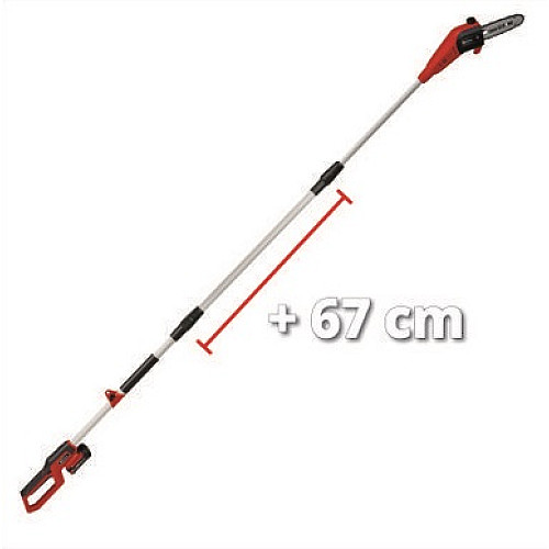 Висоторіз ланцюговий акумуляторний Einhell GC-LC 18/20 Li T-Solo 18В шина 20см 5.5м/с штанга 228-288см 3кг без АКБ та ЗП