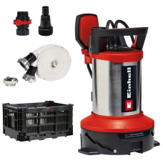 Насос дренажний Einhell Flutset GE-DP 7535 N LL ECO 750Вт, 18500л/год, вис. 9м, глиб. 7м, нержавіюча сталь, 5.7кг