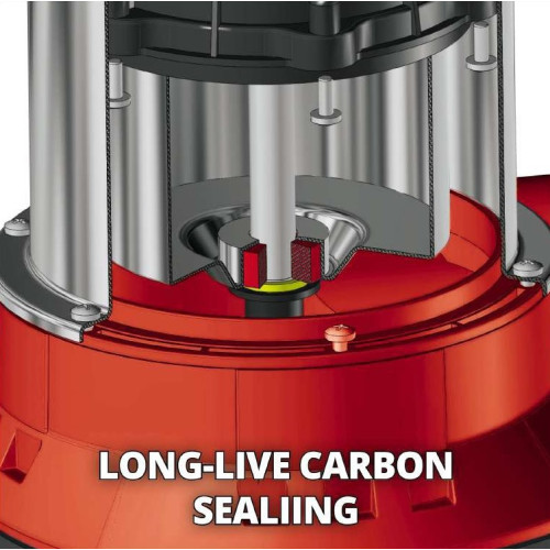 Насос дренажний Einhell GC-DP 6315 N 630Вт, 17000л/год, вис. 8м, глиб. 5м, корпус нерж, 5.5кг