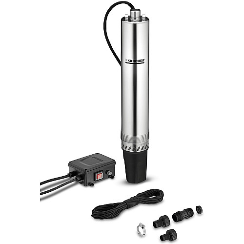 Насос свердловинний Karcher ВР 4 Deep Well, 700Вт, 4600л/г, 43м, 4.3бар, 12м, 105мм, 35°C, G1, 7.14кг