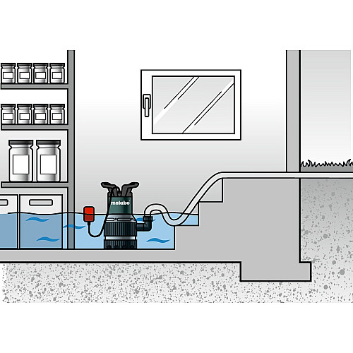 Насос занурювальний комбінований Metabo TPS 14000 S COMBI, 770Вт, 14куб/год, висота подачі 8.5м, занурення до 7м, внутрішня різьба 1