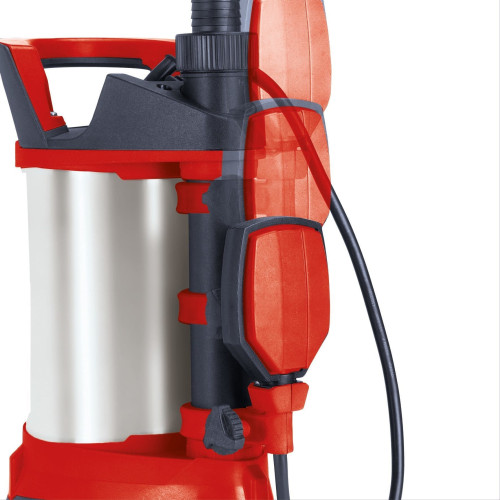 Насос дренажний Einhell GE-DP 7535 N LL ECO 750Вт, 18500л/год, вис. 9м, глиб. 7м, нержавіюча сталь, 5.7кг