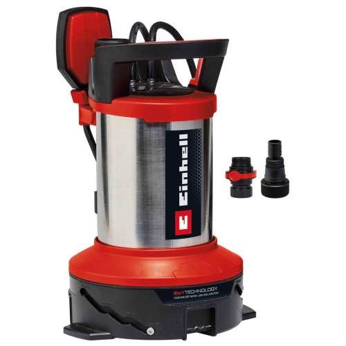 Насос дренажний Einhell GE-DP 7535 N LL ECO 750Вт, 18500л/год, вис. 9м, глиб. 7м, нержавіюча сталь, 5.7кг