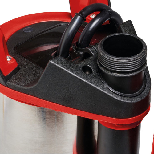 Насос дренажний Einhell GE-DP 7535 N LL ECO 750Вт, 18500л/год, вис. 9м, глиб. 7м, нержавіюча сталь, 5.7кг