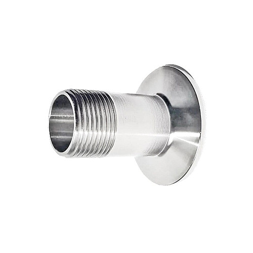 Кламповий штуцер-перехідник 1.5 дюйма на DN15 (зовнішня різьблення )