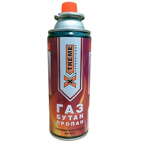 Картридж газовый всесезонный X-Treme BPС-227 БУТАН 227 г, цанговый для портативных горелок - ящик 28 шт