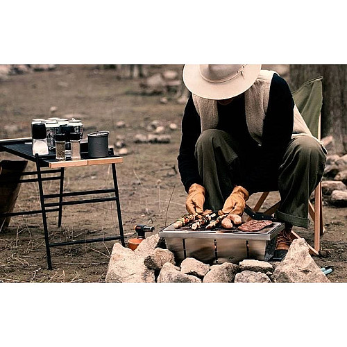 Гриль портативний Naturehike Picnic BBQ Grill NH20CJ006, р-р L, сталь