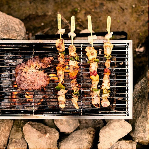 Гриль портативний Naturehike Picnic BBQ Grill NH20CJ006, р-р L, сталь