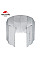 Вітрозахисний екран для пальника Naturehike NH 10 NH20CJ008 steel