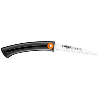 Пила садова Neo Tools, 15см, висувне полотно, 3D зуби, сталь 65Mn, кріплення для пояса, 0.09кг