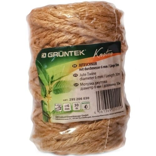 Шпагат джутовий GRUNTEK 6 мм х 30 м (295206030)