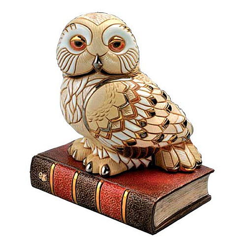 Фігурка De Rosa Wildlife Біла Сова на Книжці (л.в.2000 шт)