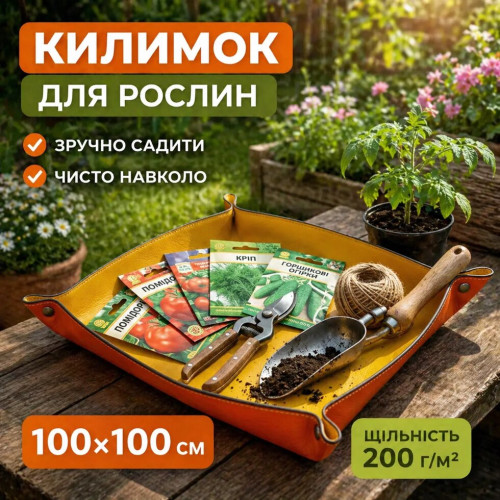 Килимок водонепроникний двосторонній 100*100 см