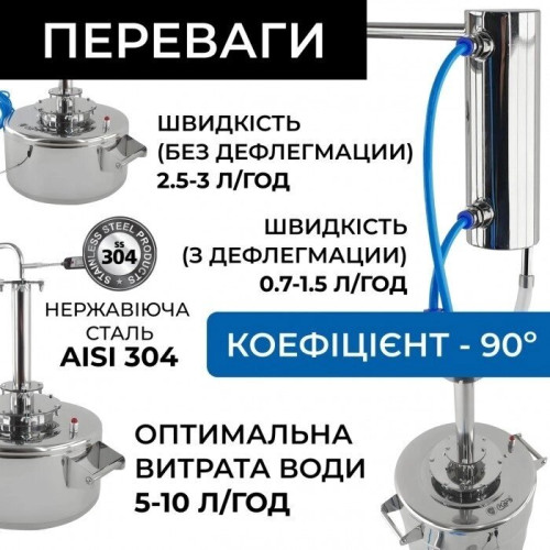Самогонний апарат Простий 14л, фланець