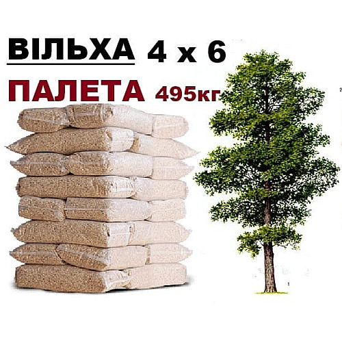 Тріска для копчення ВІЛЬХА 4Х6 | 495кг (ПАЛЕТА)