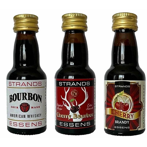 Набор эссенций Strands BOURBON 25 мл - BOURBON CHERRY 25 мл - CHERRY BRANDY 25 мл