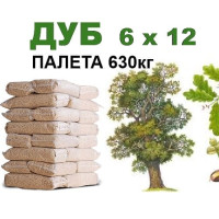 Тріска для копчення ДУБ 6*12 | 630кг (ПАЛЕТА)