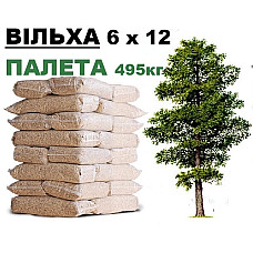 Тріска для копчення ВІЛЬХА 6*12 | 495 кг (Палета)