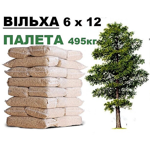Тріска для копчення ВІЛЬХА 6*12 | 495 кг (Палета)