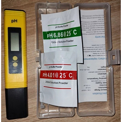 Набір PH метр в футлярі 02 + Набір для калібрування PH метра