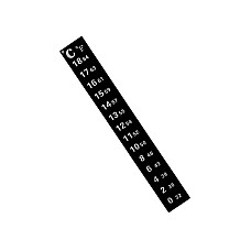 Термометр-смужка 0-18, клейкий, LCD