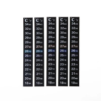 Термометр-смужка 18-34, клейкий, LCD - 5шт