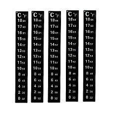 Термометр-смужка 0-18, клейкий, LCD - 5шт