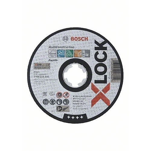 Круг відрізний Bosch X-Lock Multi, 125x1мм, універсальний
