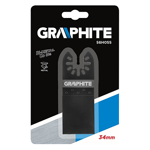 Полотно пильное погружное GRAPHITE по металлу, для многофункц. инструмента, 34мм