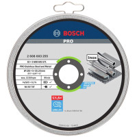 Диск відрізний Bosch Stand PRO по металу, 125х1.0х22.2мм, 10шт