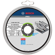 Диск відрізний Bosch Stand PRO по металу, 125х1.0х22.2мм, 10шт