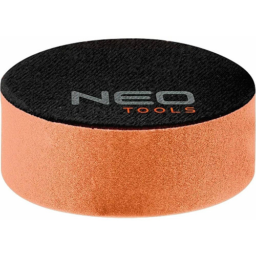 Диск полірувальний Neo Tools, губка середня, на липучці, 80x25мм