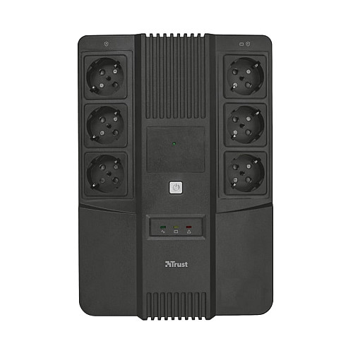 Источник бесперебойного питания Trust Maxxon 800VA UPS 6 standard wall power outlets BLACK
