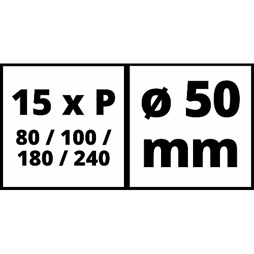 Набір шліфпаперу Einhell до TC-PA 50, 50 мм, по дереву, 60 шт
