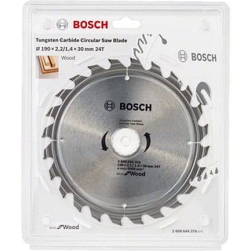 Диск пиляльний Bosch optiline Eco, 190x30мм, 24T