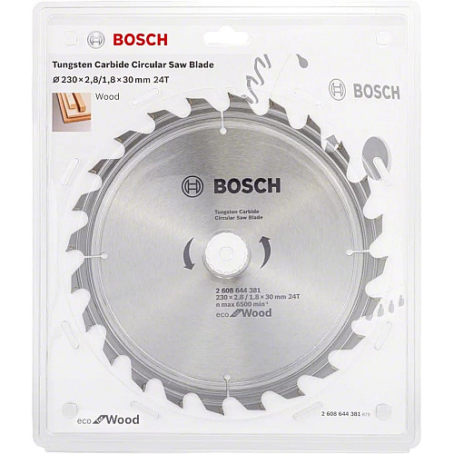 Диск пиляльний Bosch Eco for Wood 230x30-24T