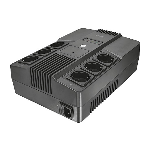 Источник бесперебойного питания Trust Maxxon 800VA UPS 6 standard wall power outlets BLACK