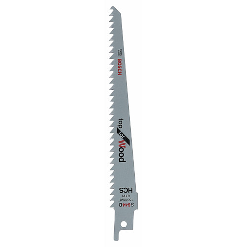 Полотно пилочное для сабельной пилы Bosch по дереву, S 644 D HCS, 6TPI, 2шт